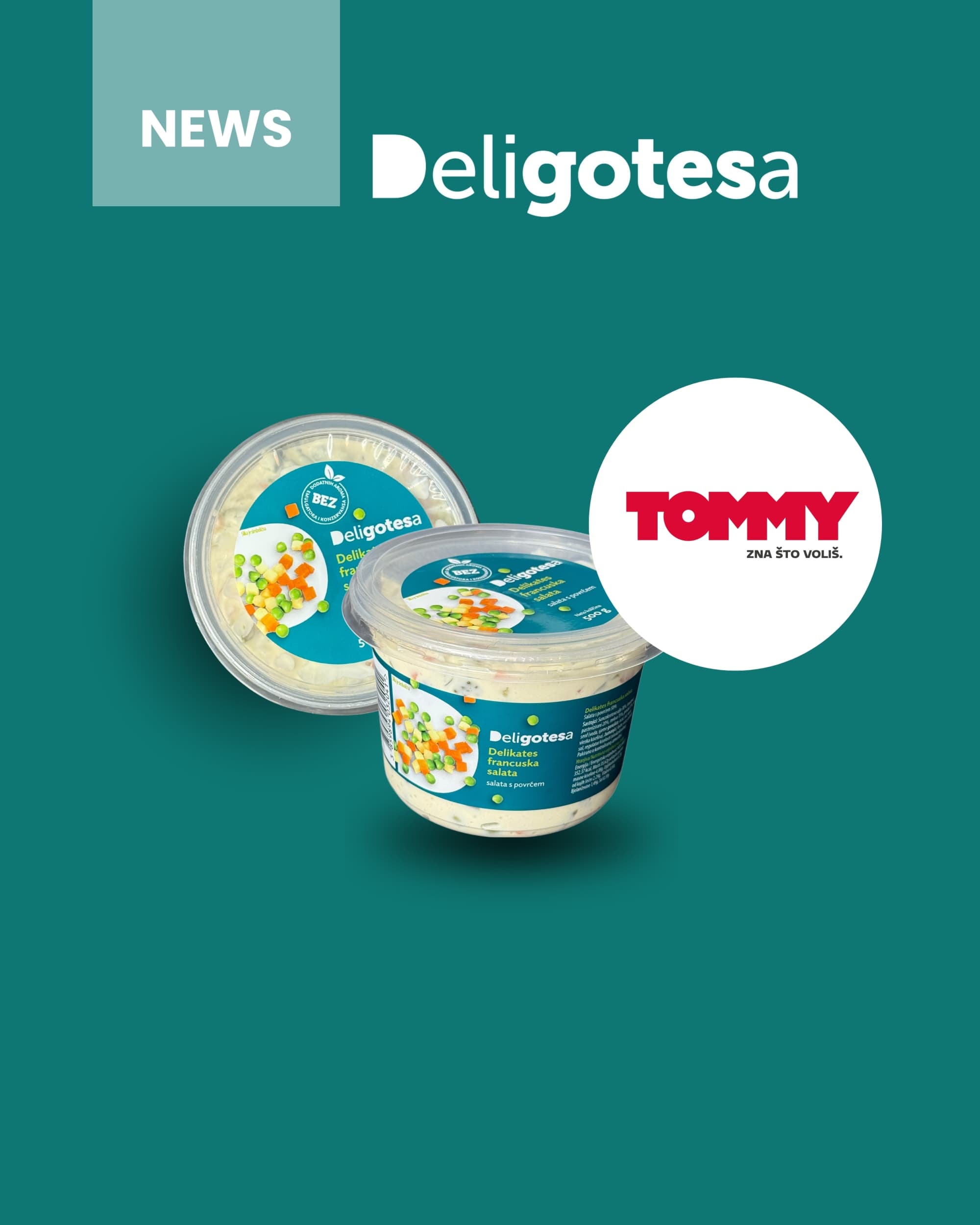Deligotesa francuska salata od 500 g stigla u Tommy prodavaonice!